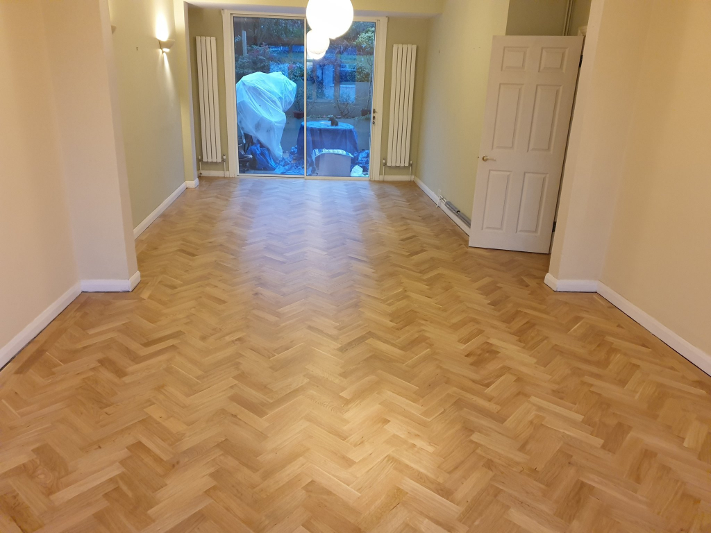 Replacement of Herringbone Oak Parquet Flooring