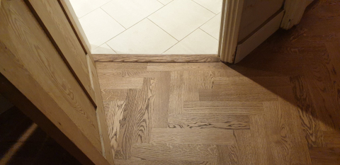 Oak Parquet Flooring Fitted & Finished in Osmo Terra 7