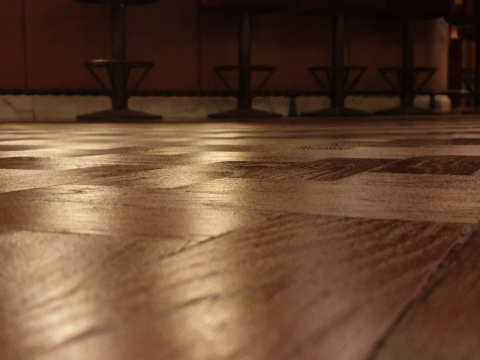 Parquet Floor Sanding & Staining in Italian Restaurant 5