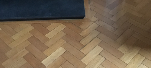 The parquet flooring before the floor works 9