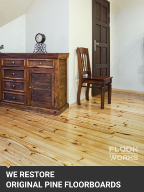 Original Pine Floorboards Restoration 2Borehamwood