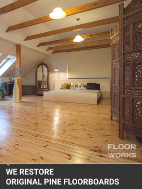 Original Pine Floorboards Restoration 4New Barnet