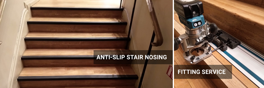 Antislip Stair Nosings Supply And Installation For Commercial Use