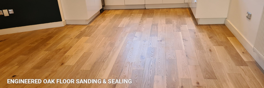 Engineered Oak Floor Sanding Matt Lacquer in holloway