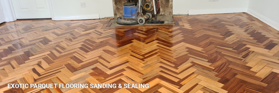 Exotic Parquet Flooring Sanding And Sealing in leyton