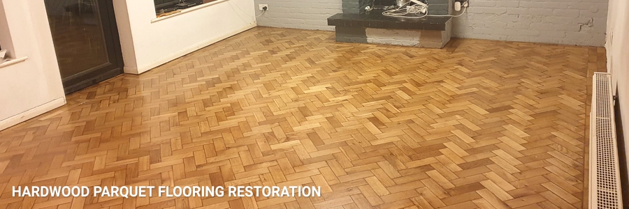 Hardwood Parquet Flooring Restoration 4 in chessington