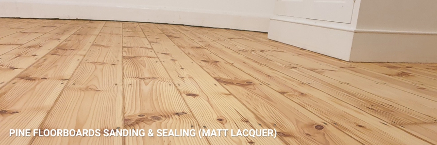 Pine Floorboards Sanding Sealing 1 in kew