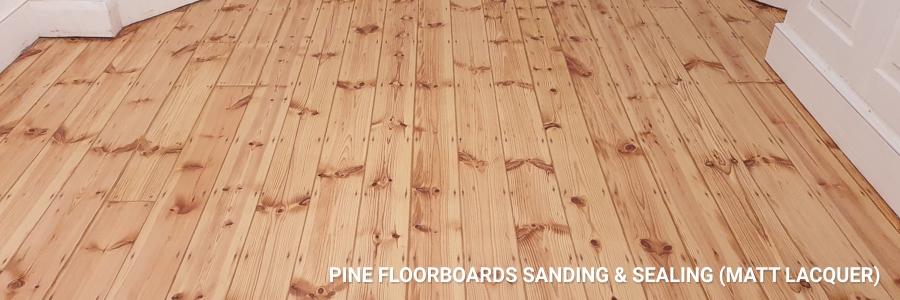 Pine Floorboards Sanding Sealing 7 in havering