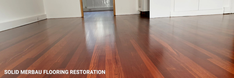 Solid Merbau Floor Restoration in orpington
