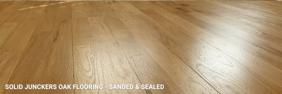 Solid Oak Junckers Flooring Restoration With Hp Commercial in golders-green