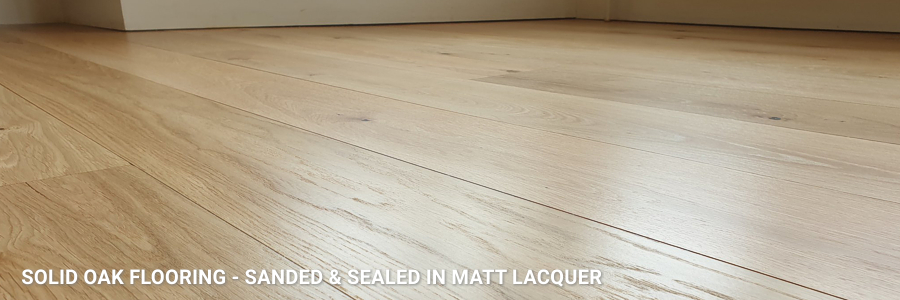 Solid Oak Restoration With Matt Finish in east-dulwich