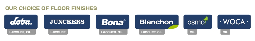Our Choice of Brands for Floor Finishes - Lacquers & Oils