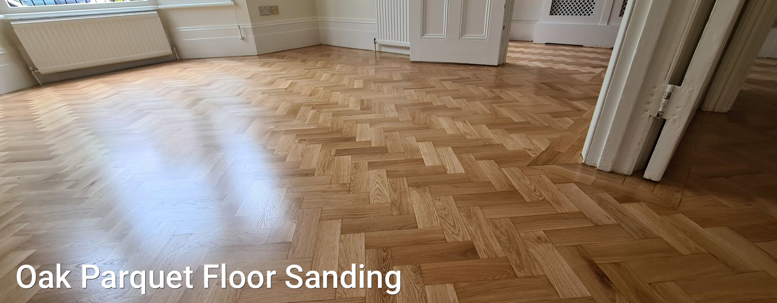 Oak Parquet Floor Sanding