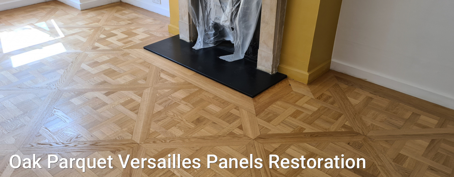 Oak Parquet Versailles Panels Restoration
