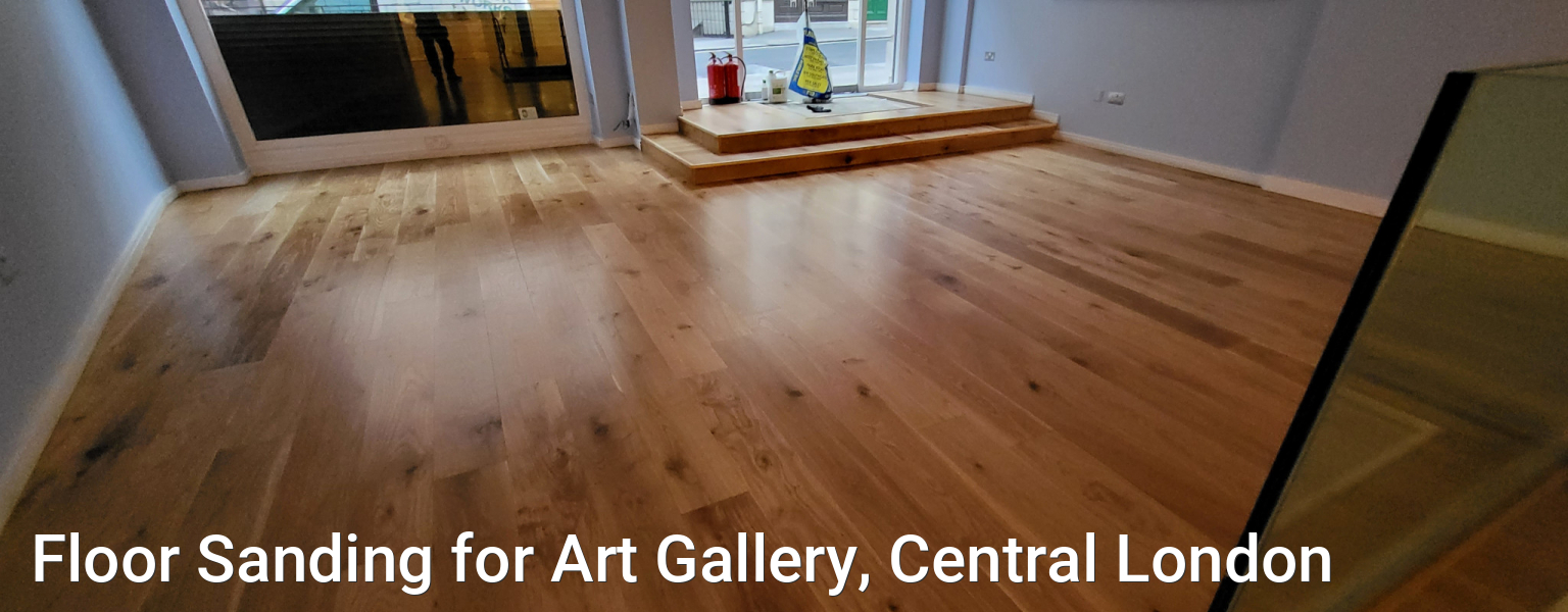 Floor Sanding for Art Gallery, Central London