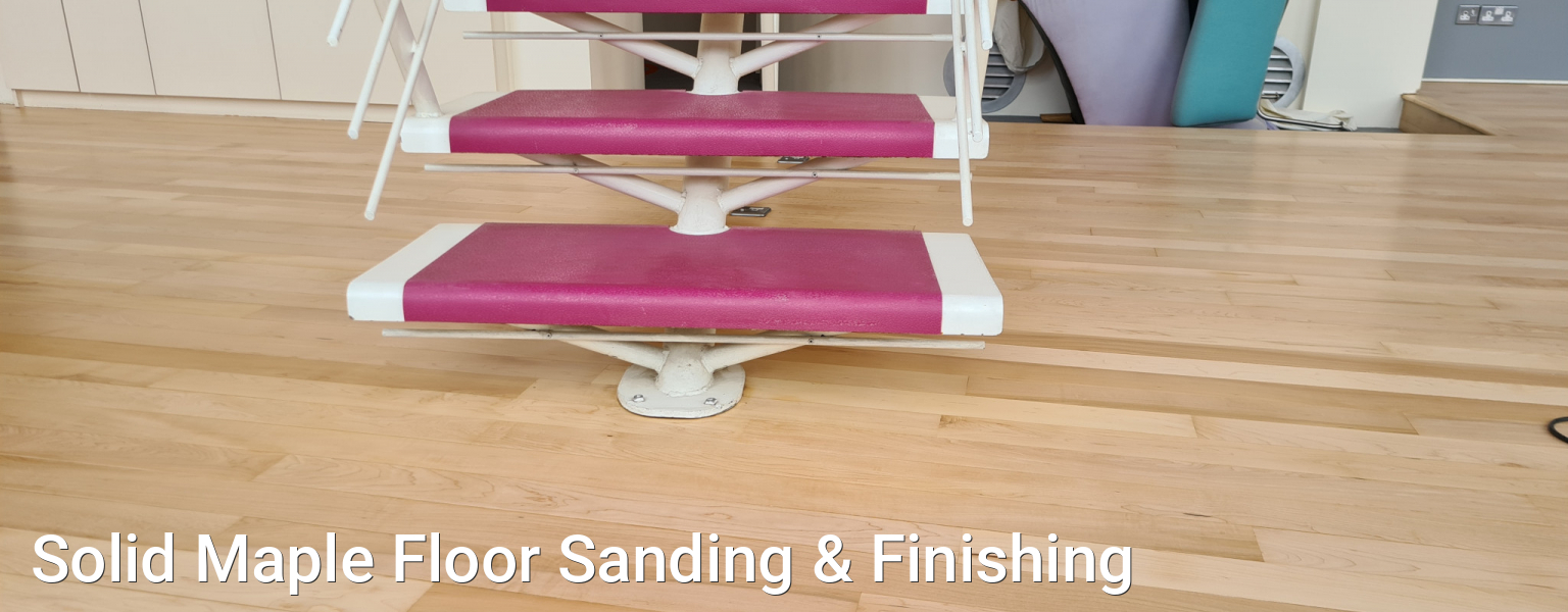Solid Maple Floor Sanding & Finishing