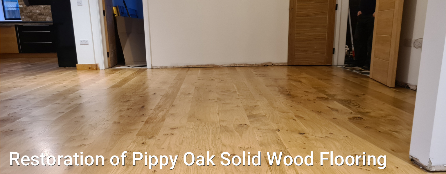 Restoration of Pippy Oak Solid Wood Flooring