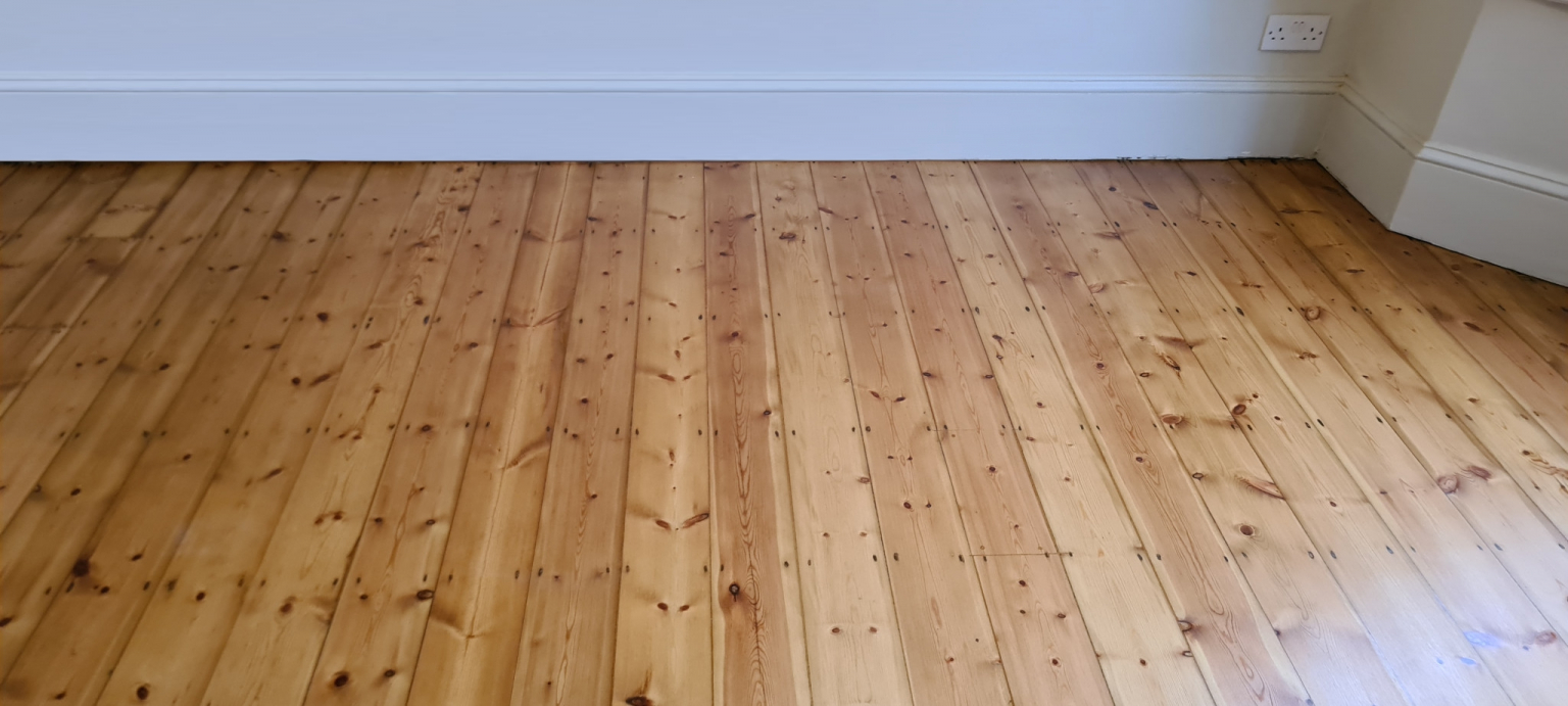 Floor Sanding Original Floorboards & Staining in Victorian Pine