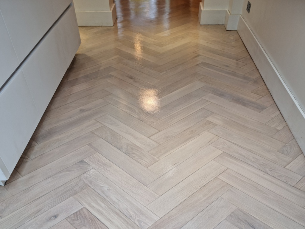 Whitewashed Engineered Oak Parquet Flooring - #4