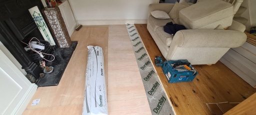 Flooring Installation - Plying Down 6