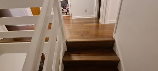 Stairs Fitted with Walnut Engineered Flooring 4