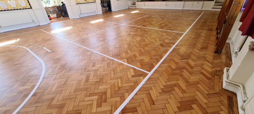 Parquet Flooring Restoration & Sport Lines Application 4