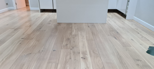 Sanding & Staining Engineered Oak Flooring in Whitewash Finish 3