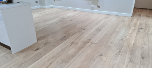 Sanding & Staining Engineered Oak Flooring in Whitewash Finish 4