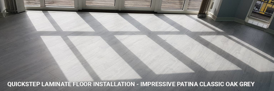 Quickstep Laminate Flooring Installation Impressive Patina Classic Oak Grey 1
