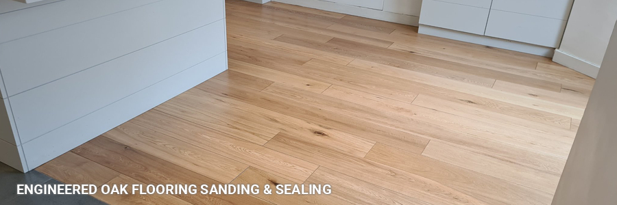 Wide Sand Engineered Oak Flooring Renovation 16