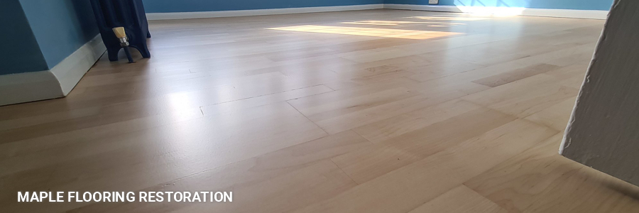 Maple Engineered Oak Flooring Restoration 1
