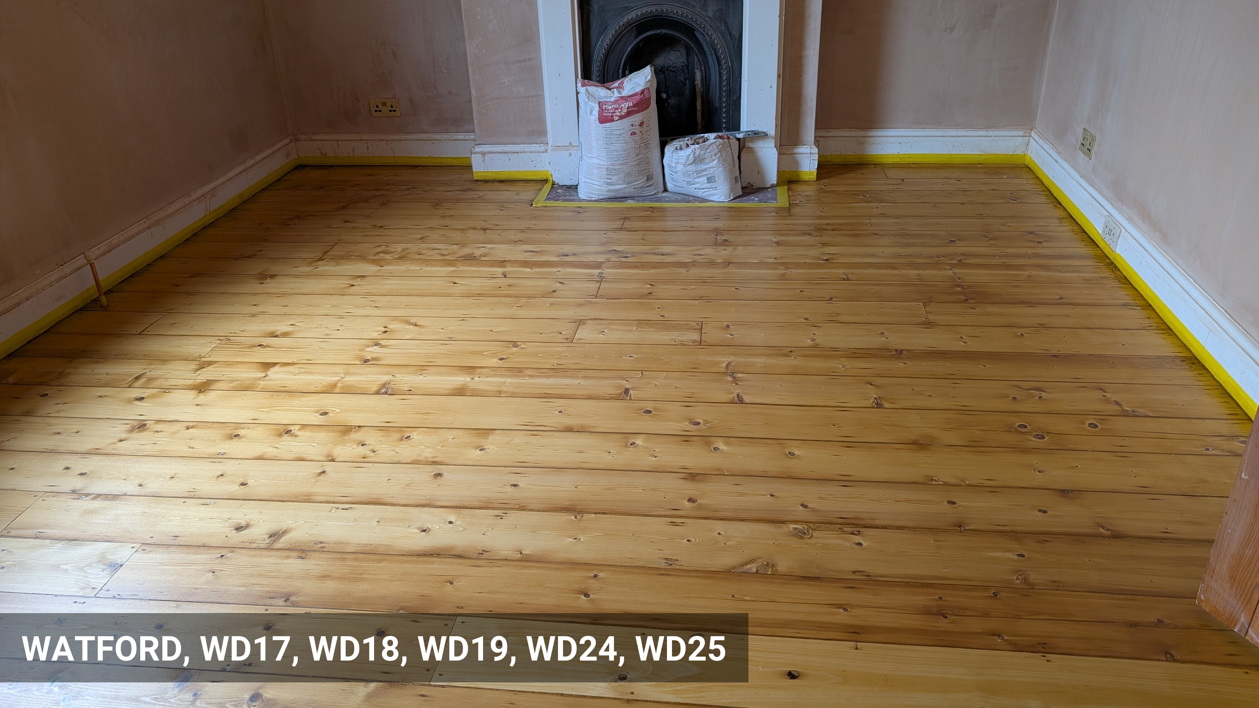Original Pine Floorboards Sanding & Sealing in Watford, WD17, WD18, WD19, WD24, WD25
