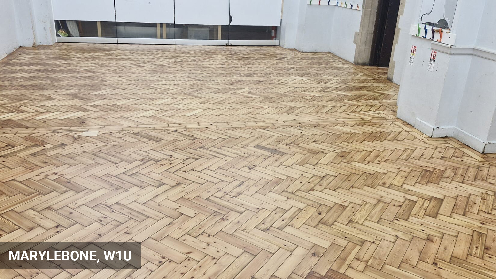 Pine Parquet Flooring Sanding & Sealing in Marylebone