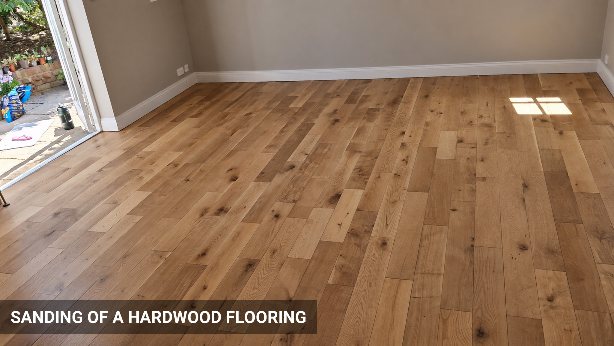 Sanding & Sealing of a Hardwood Flooring in Gerrards Cross