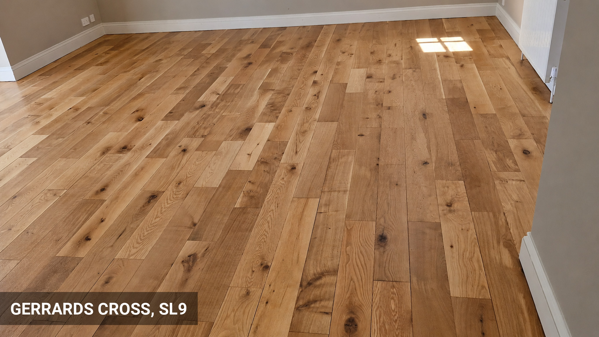 Sanding & Sealing of a Hardwood Flooring in Gerrards Cross