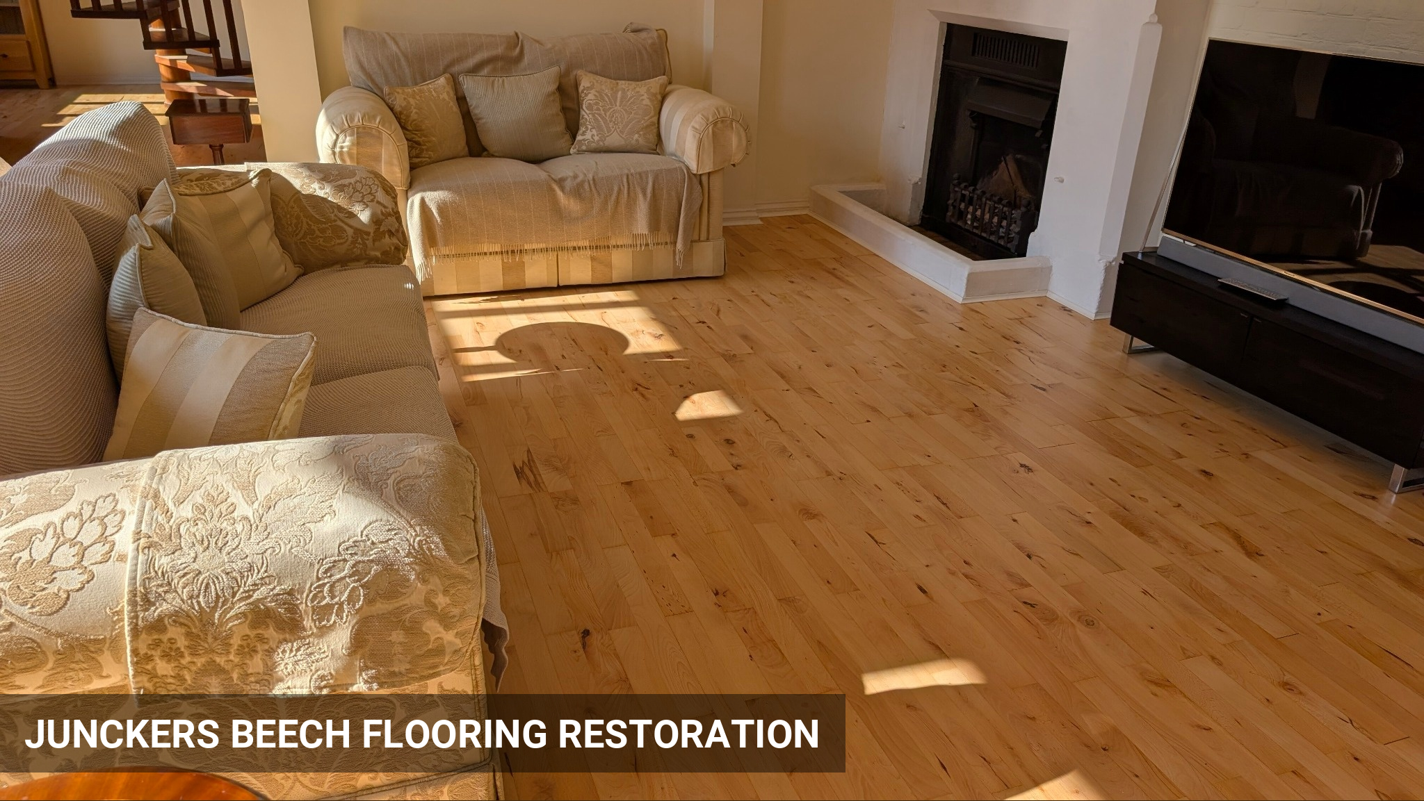 Junckers Solid Beech Floor Sanding & Sealing in Aylesbury