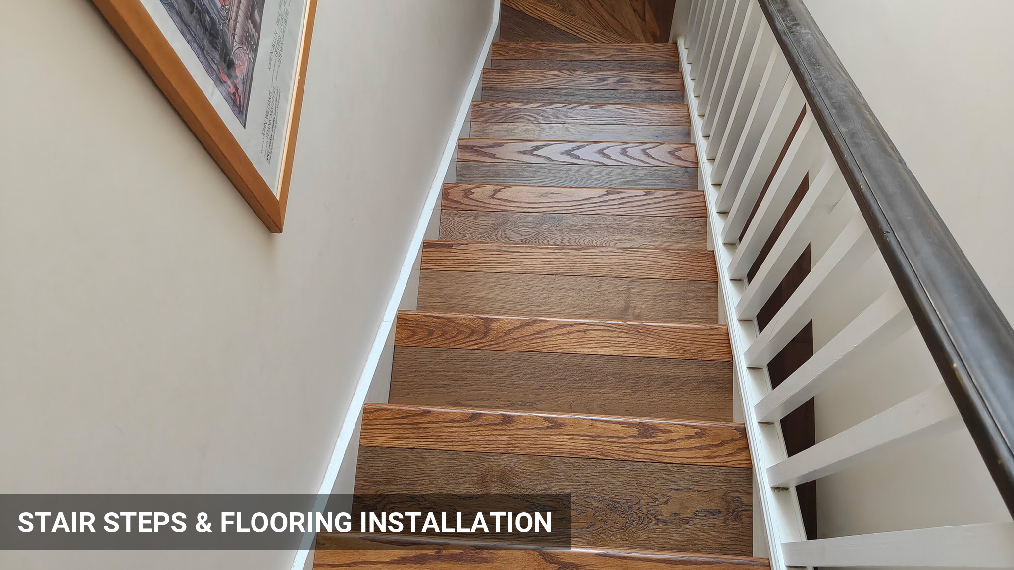 Fitting Stairs with Wooden Flooring & Matching Nosing in Crystal Palace