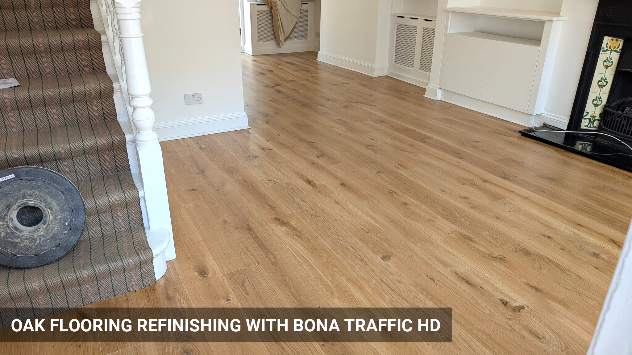 Oak Flooring Refinishing with Bona Traffic HD, Matt in Shepherds Bush, W12