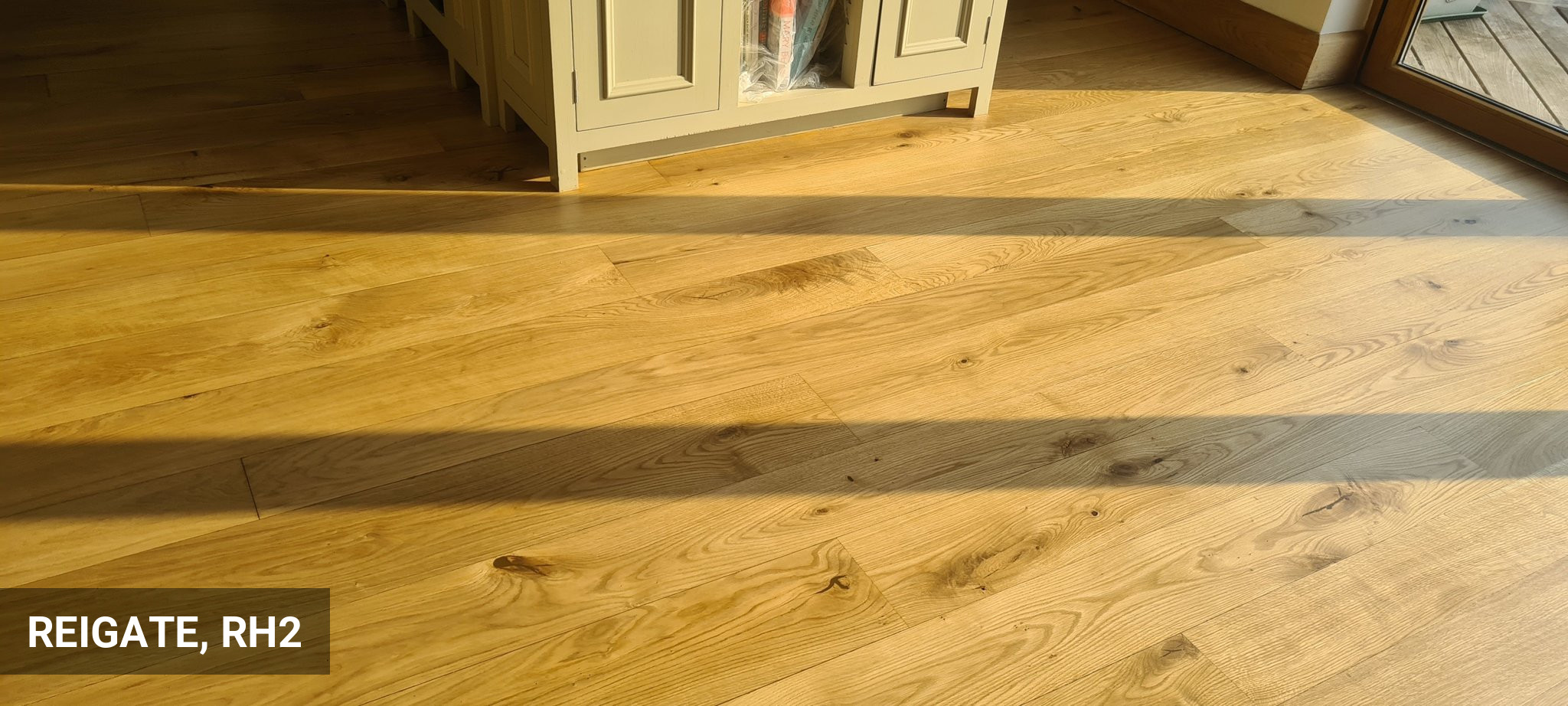 Floor Sanding & Sealing Solid Oak with Matt Lacquer in Reigate, RH2