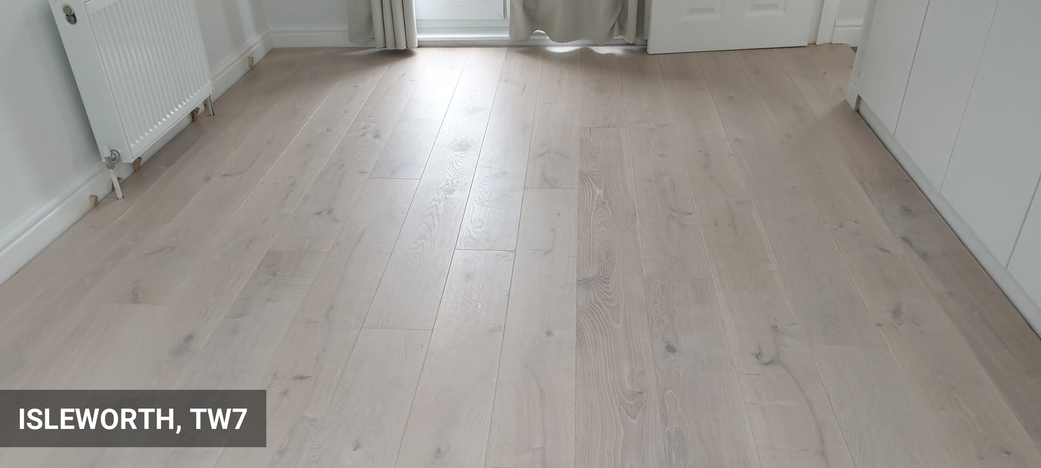 White Oiled Ecohardwood Engineered Oak Flooring Supplied & Fitted in Isleworth, TW7