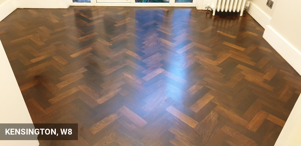 Panga-Panga Parquet Flooring Restoration in Kensington, W8