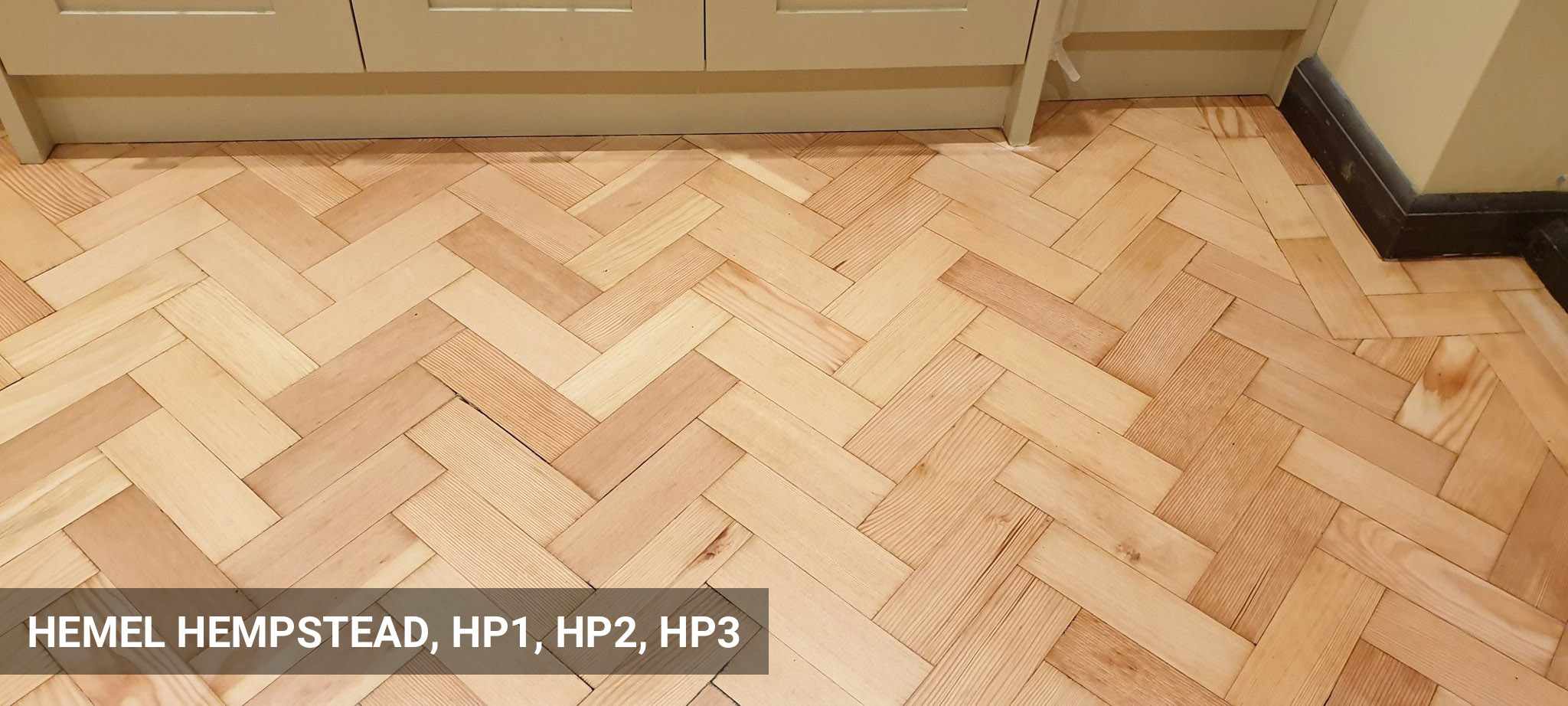 Pine Parquet Flooring Restoration in Hemel Hempstead
