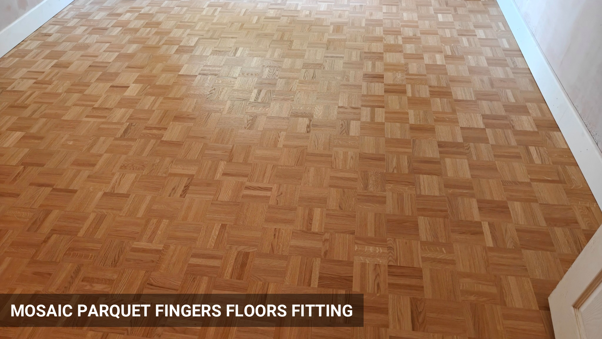 Timbercraft Oak Mosaic Fingers Parquet Flooring Installation in Leytonstone