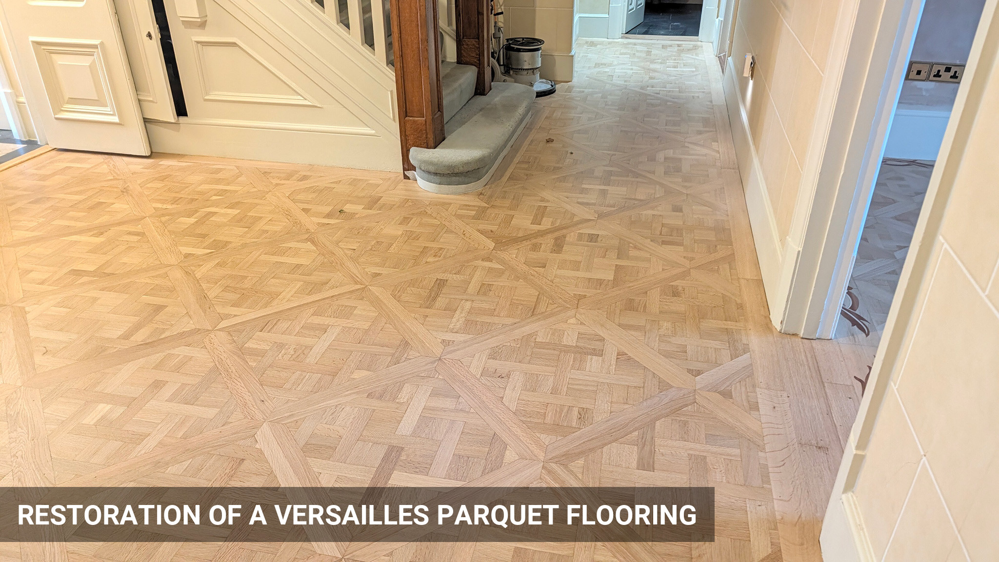 Sanding & Sealing of a Versailles Parquet Flooring in Putney, SW15
