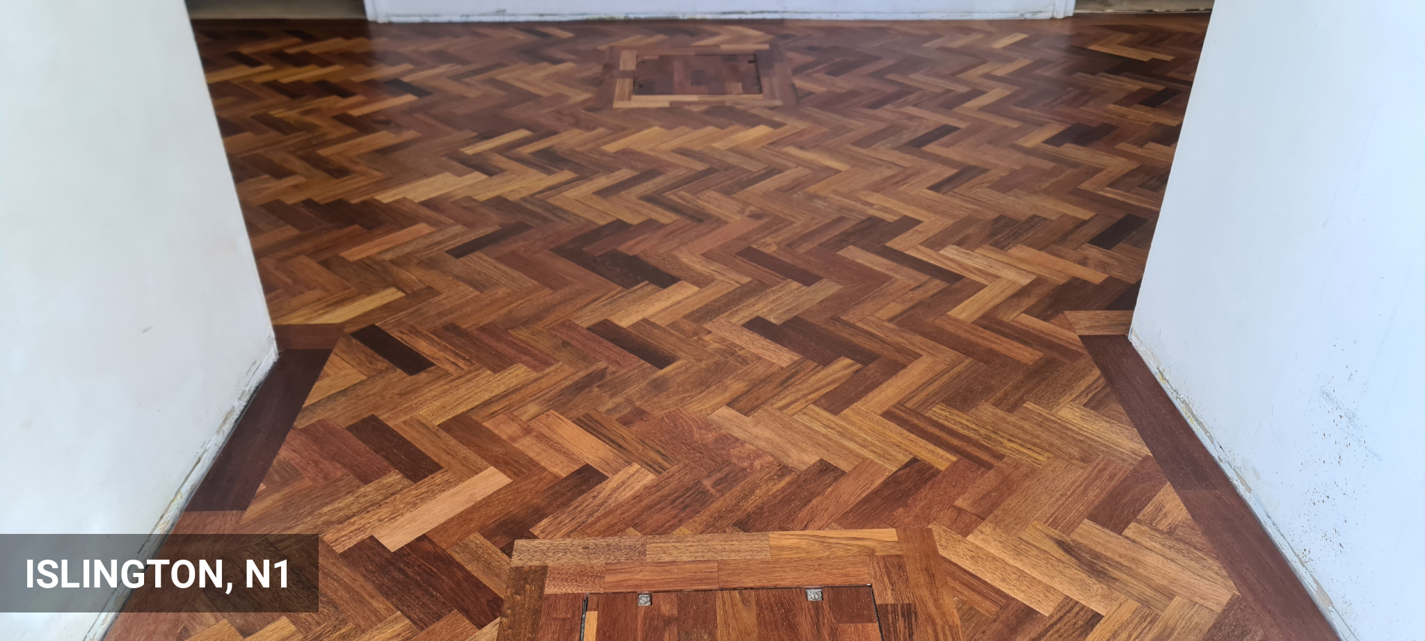 Replacement of Solid Merbau Parquet Flooring in Hanover Primary School in Islington