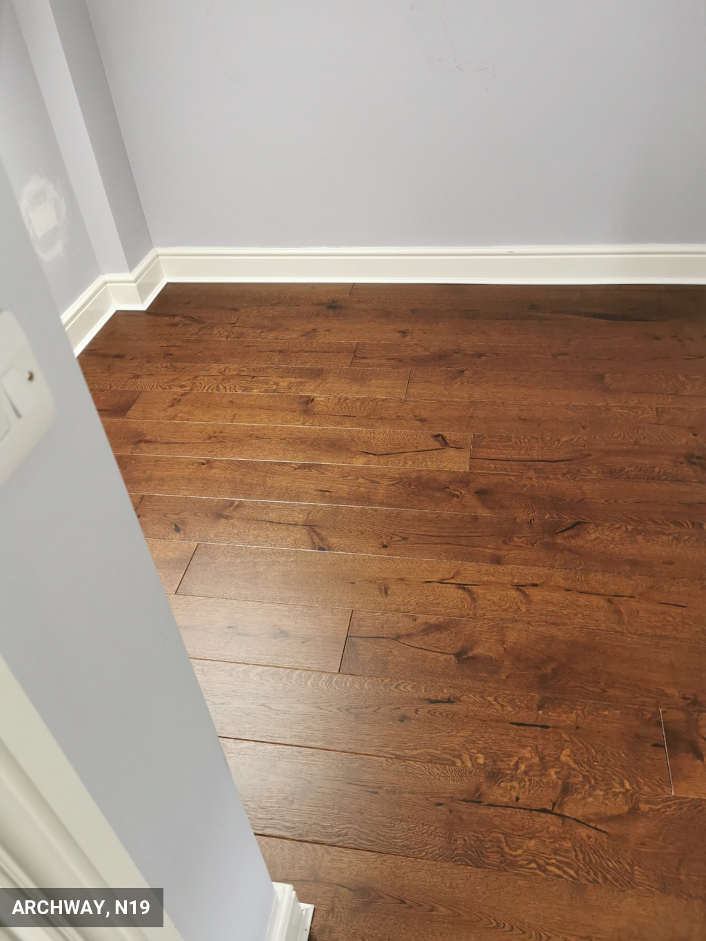 Installation of Holt Wykeham Engineered Oak Flooring in Archway