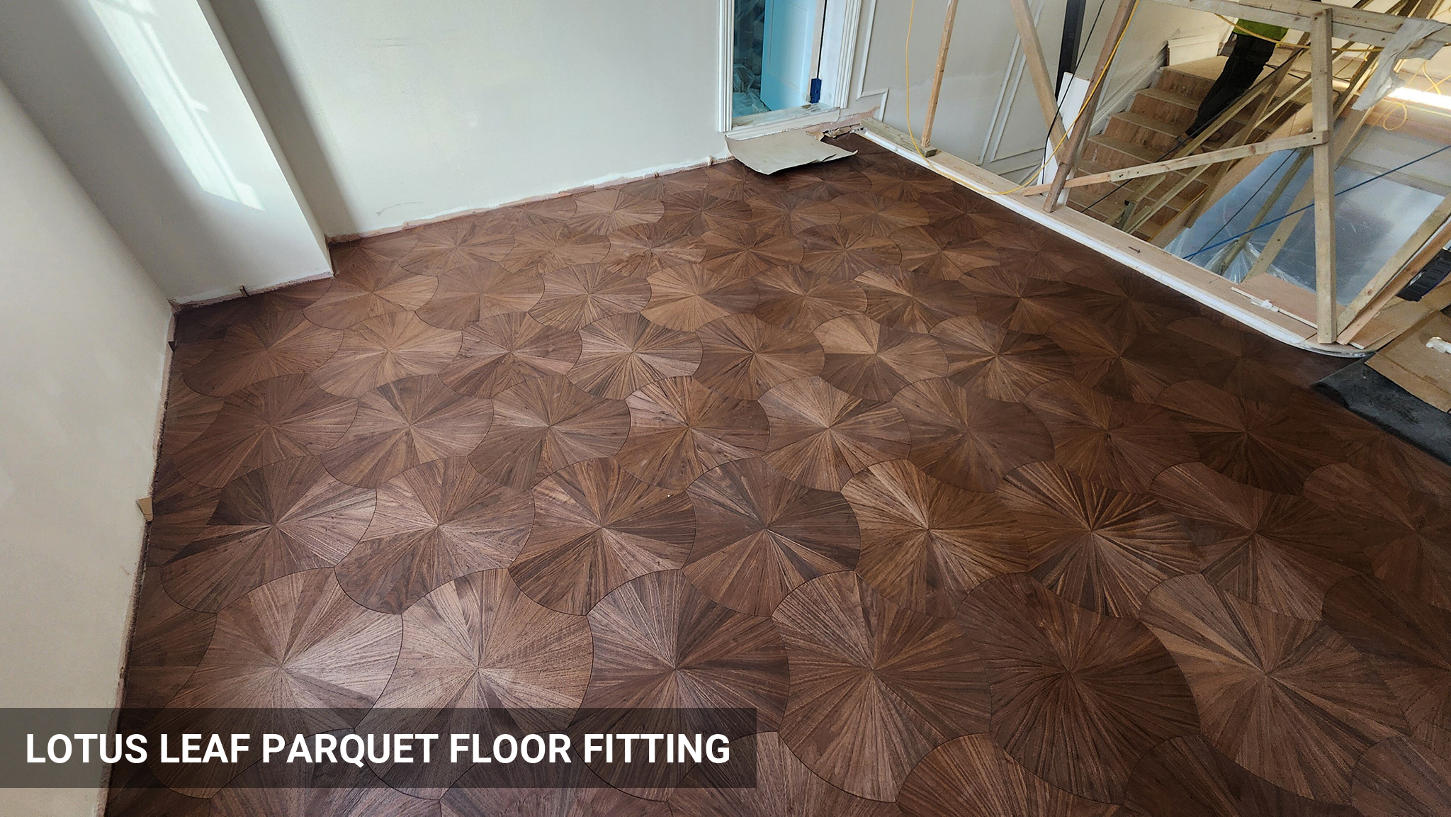 Lotus Leaf & Double Basket-Weave Parquet Flooring Installation in Hampstead