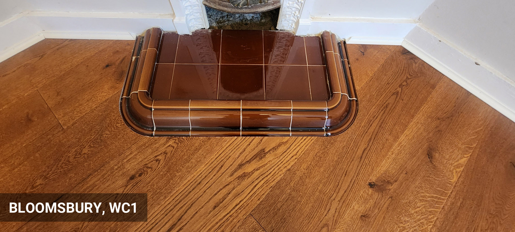 Timberlay Engineered Oak Floor, Handscraped, Golden Lacquered, 190x20 Mm in Bloomsbury